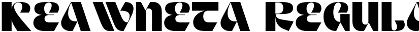 Keawneta Regular font