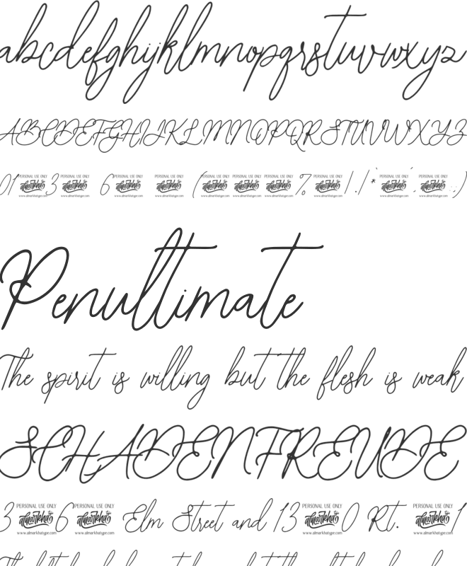 Bearetta font preview