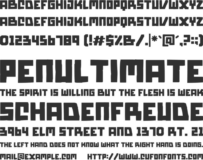 Byorg font preview