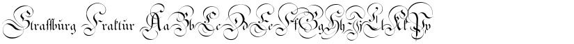 Strassburg Fraktur font