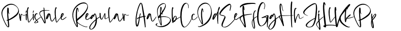 Prilistale Regular font
