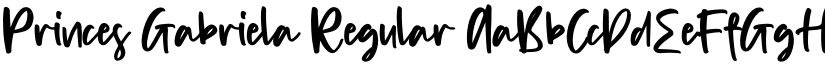 Princes Gabriela Regular font