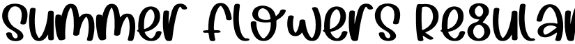 Summer Flowers Regular font
