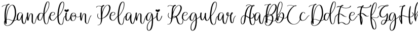Dandelion Pelangi Regular font
