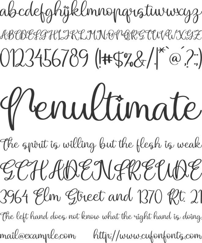 Bulgaria Emilton font preview