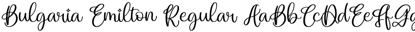 Bulgaria Emilton font download