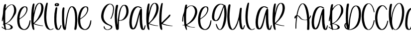 Berline Spark Regular font