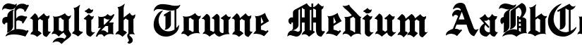 English Towne Medium font