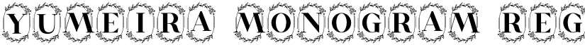 Yumeira Monogram Regular font