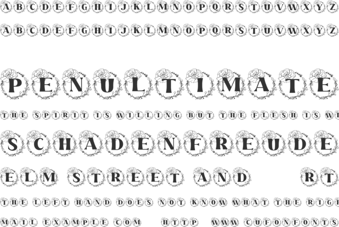 Rafaela Monogram font preview