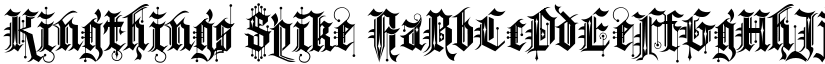 Kingthings Spike font