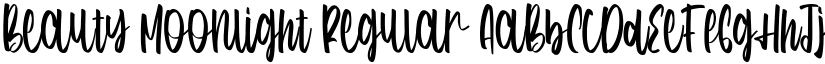 Beauty Moonlight Regular font
