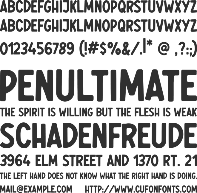 Rawles font preview