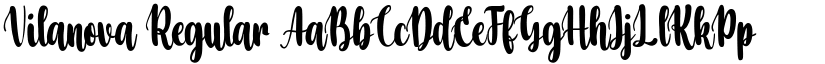 Vilanova Regular font