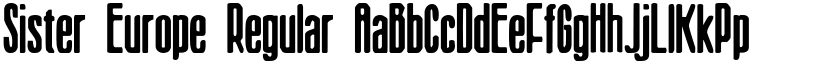 Sister Europe Regular font
