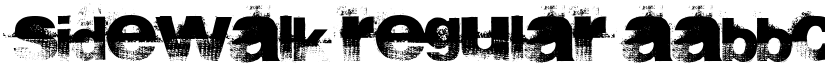 Sidewalk Regular font