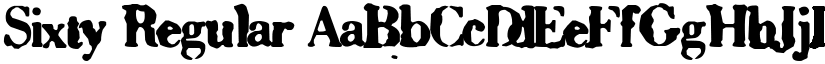 Sixty Regular font