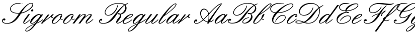 Sigroom Regular font