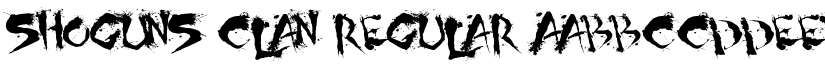 Shoguns Clan Regular font