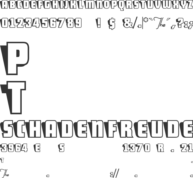 Sho-Card-Caps font preview