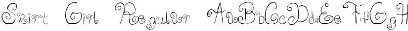 Skirt Girl Regular font