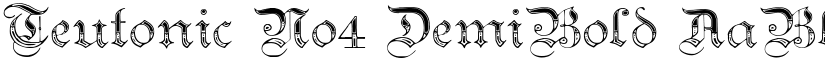 Teutonic No4 DemiBold font