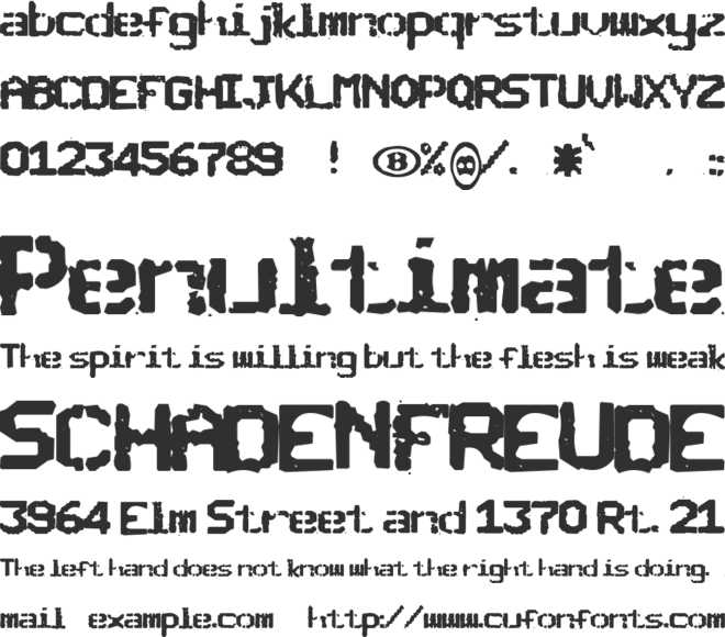 SNCBishop font preview