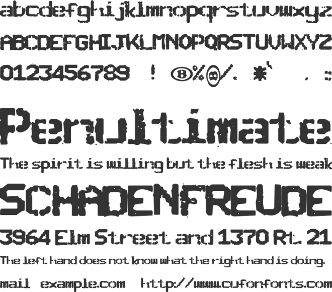 SNCBishop font preview