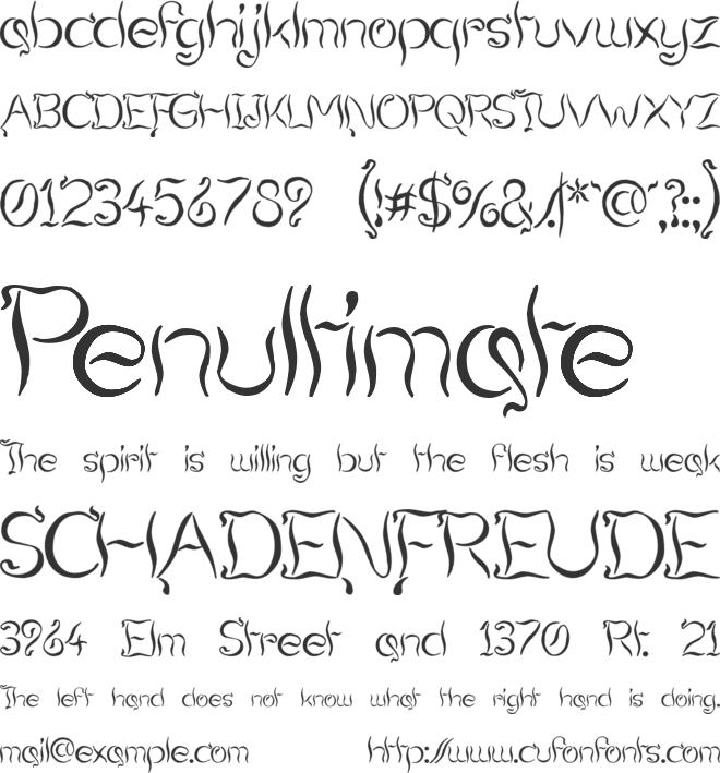 Smoking Tequila font preview