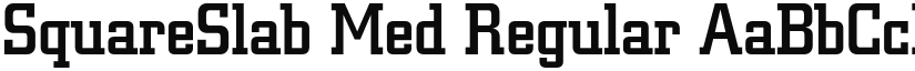 SquareSlab Med Regular font