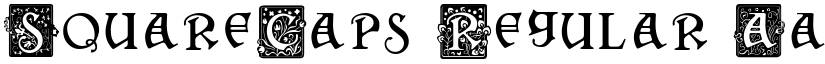 SquareCaps Regular font
