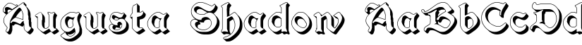 Augusta Shadow font
