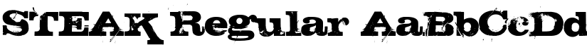 STEAK font download