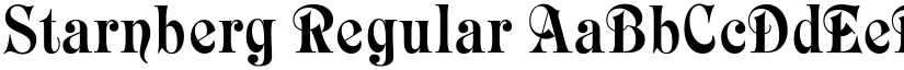Starnberg Regular font