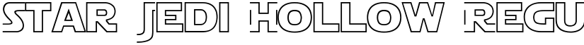 Star Jedi Hollow Regular font