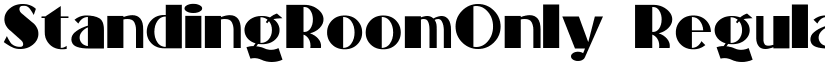 StandingRoomOnly Regular font