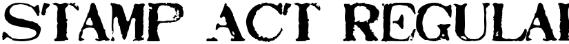 Stamp Act Regular font