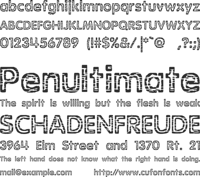 Stagnation BRK font preview