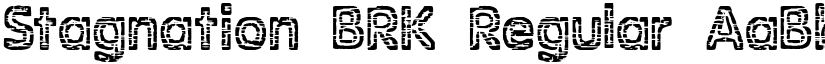 Stagnation BRK Regular font