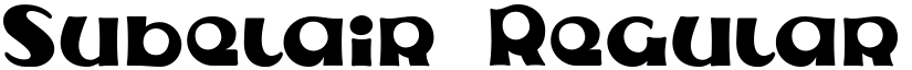 Subelair font download