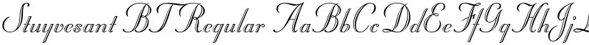 Stuyvesant BT Regular font