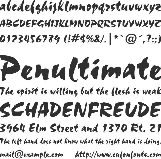 Stucco 555 font preview