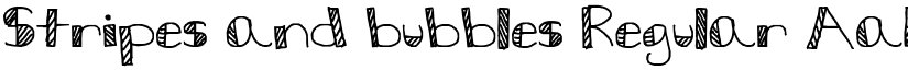 Stripes and bubbles Regular font
