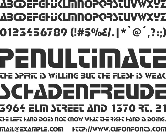 StopD font preview