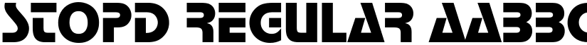 StopD Regular font