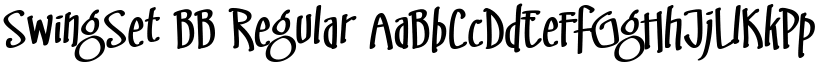 SwingSet BB Regular font