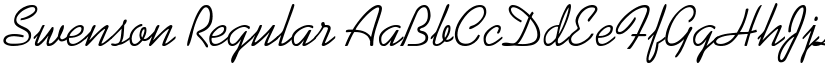 Swenson Regular font