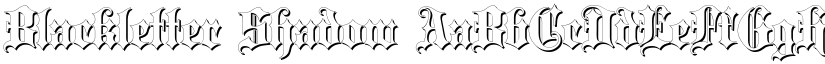 Blackletter Shadow font