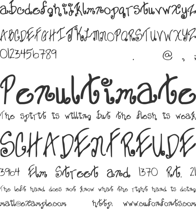 Sweet Janet font preview