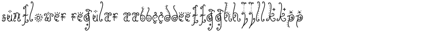 Sunflower Regular font